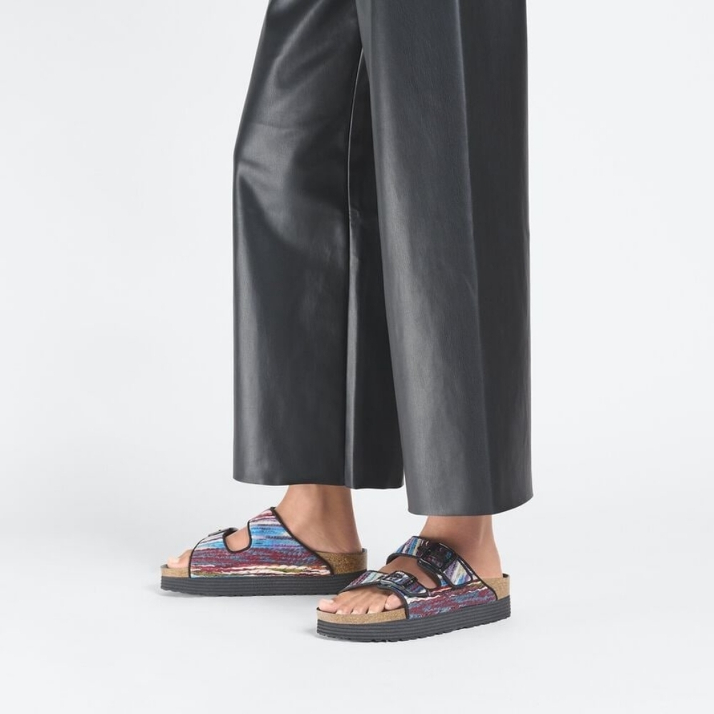 Birkenstock Arizona Flex Platform Multi-Turquoise NIB (Multiple Sizes) - Picture 7 of 8